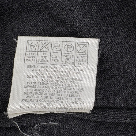 Ted Baker V Neck Wool Sweater Italy Men's Lg (Baker Sz 4) *FLAW* - Picture 5 of 7